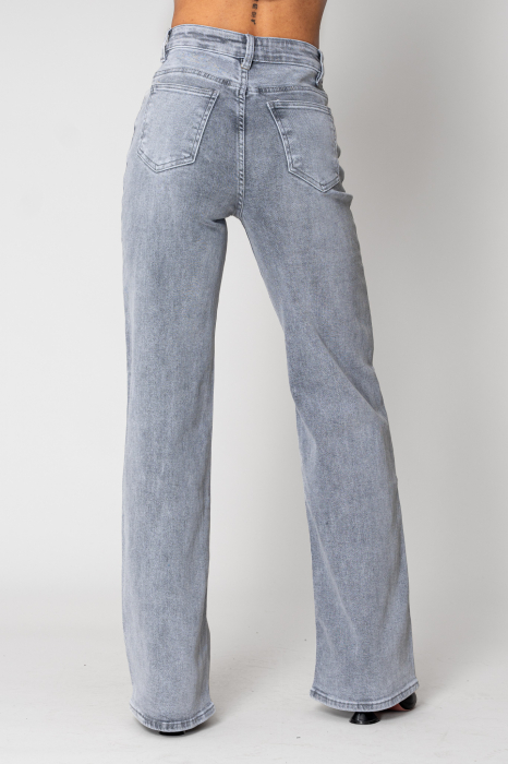 Regular long jeans in  Light Grey  denim [3]