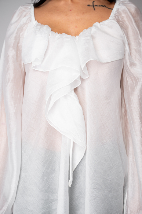 Women's blouse with ruffles White [4]