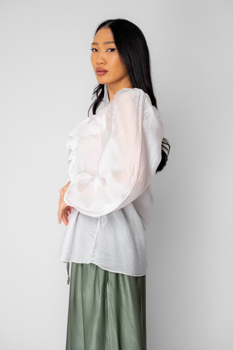 Women's blouse with ruffles White [2]