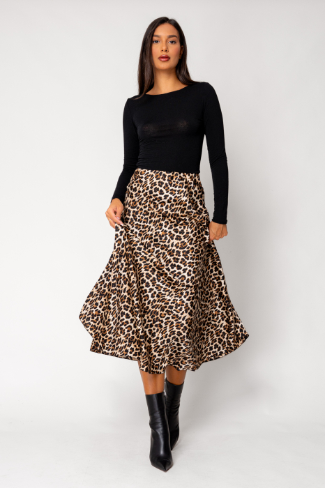 Thin cashmere blend blouse Black [4]