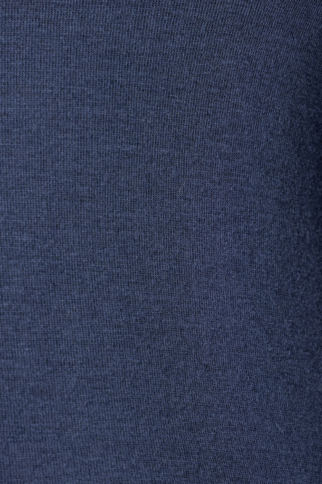 Thin cashmere blend blouse Navy [4]