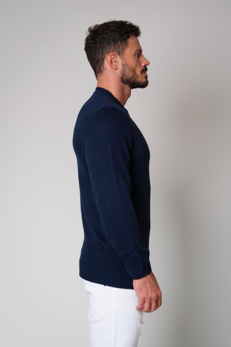 Knitted blouse Navy [3]