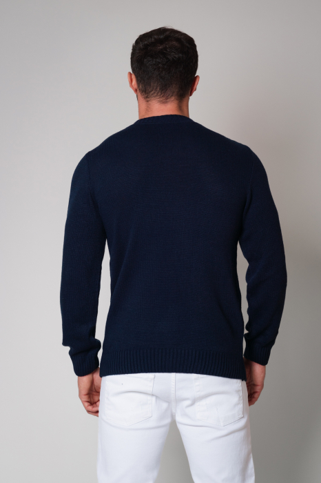 Knitted blouse Navy [4]