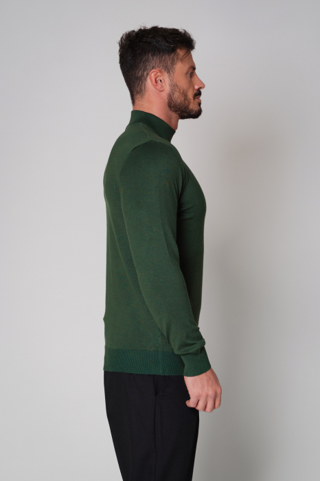 High Neck Knit Dark Green [3]