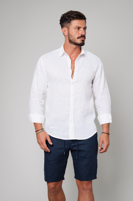 Camasa dIn 100% In White New [1]