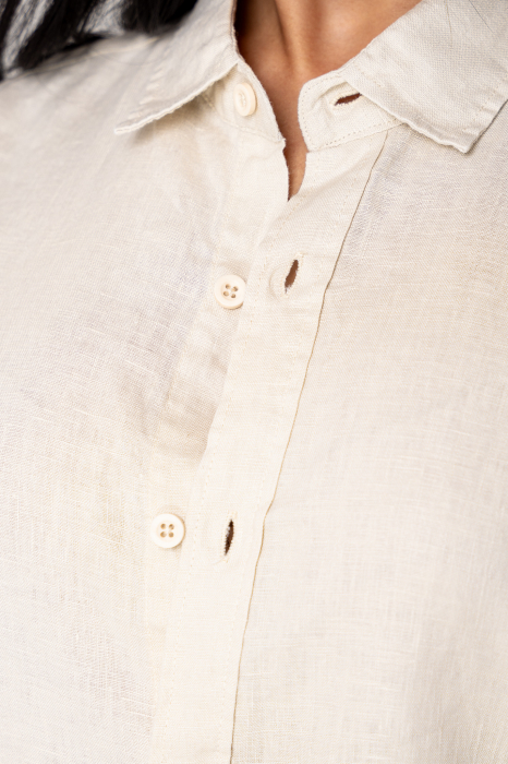 Boyfriend Shirt Linen Light Beige [5]