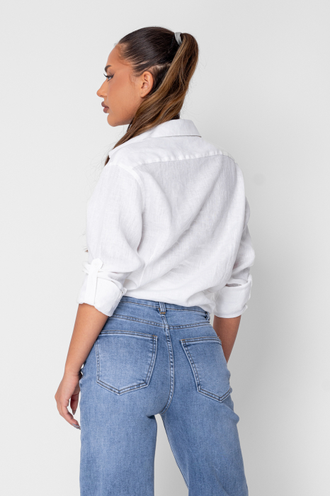 Camasa Boyfriend dIn 100% In White [5]