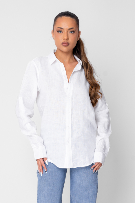 Camasa Boyfriend dIn 100% In White [2]