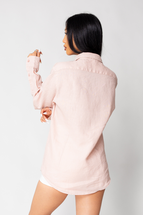 Boyfriend Shirt Linen Rose Quartz [5]