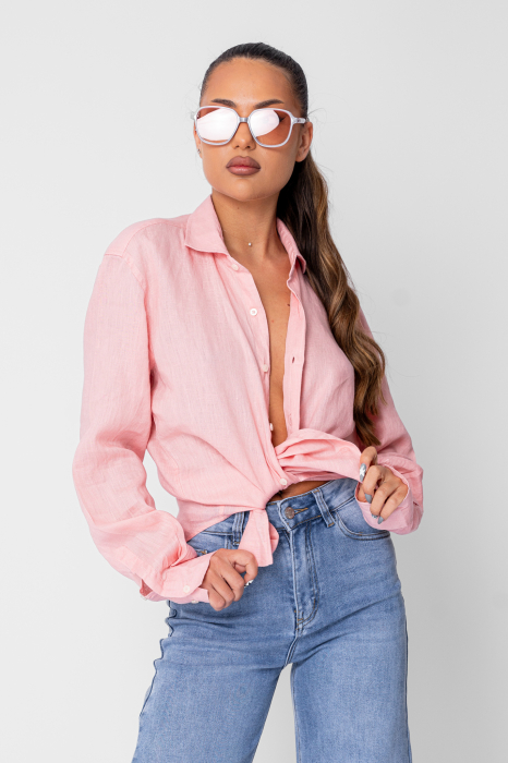 Camasa Boyfriend dIn 100% In Rose [3]