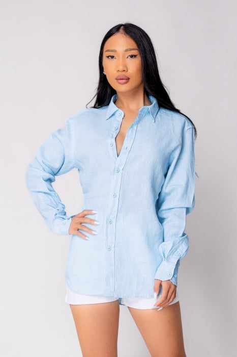 Camasa Boyfriend dIn 100% In Blue [3]