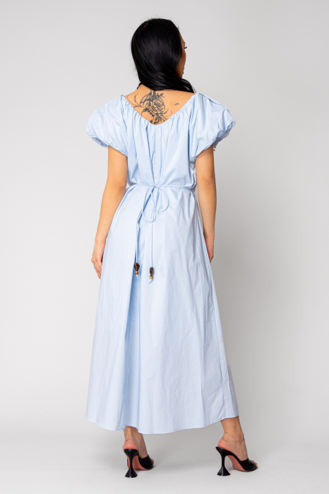 Long dress belt with ornamental details Light Blue [3]