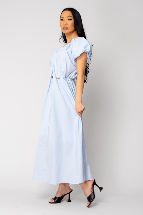 Long dress belt with ornamental details Light Blue [2]