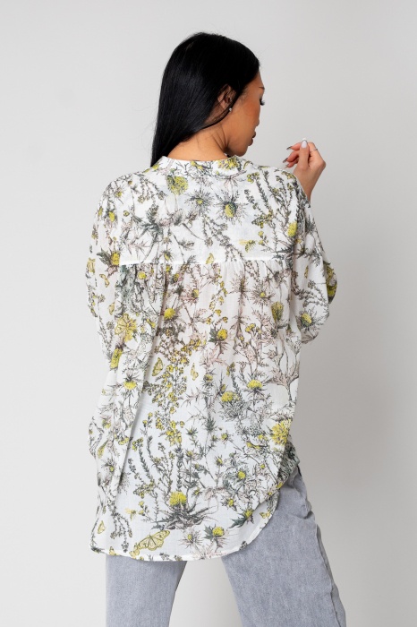 Butterfly Garden Off White long sleeve shirt [3]