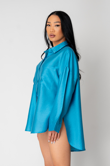 Camasa cu maneca lunga Turquoise [2]