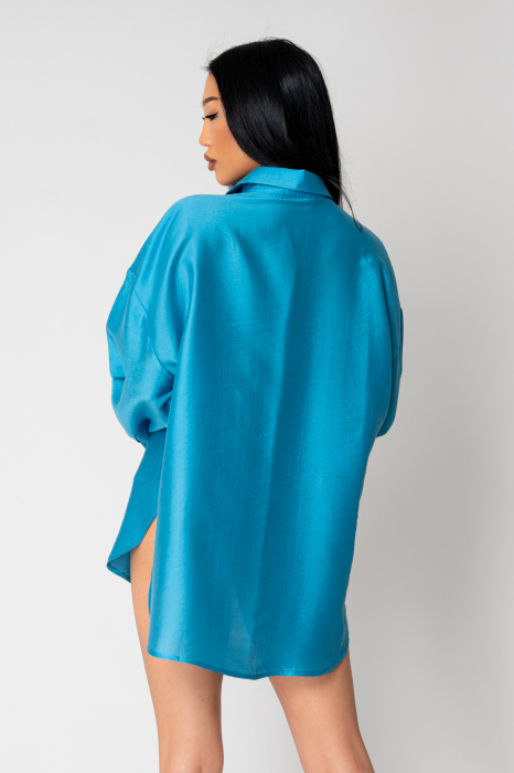 Camasa cu maneca lunga Turquoise [3]