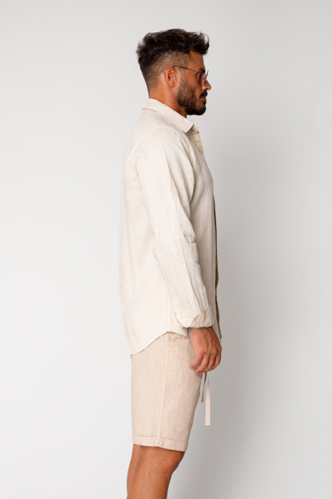 Camasa din 100% In Beige [2]
