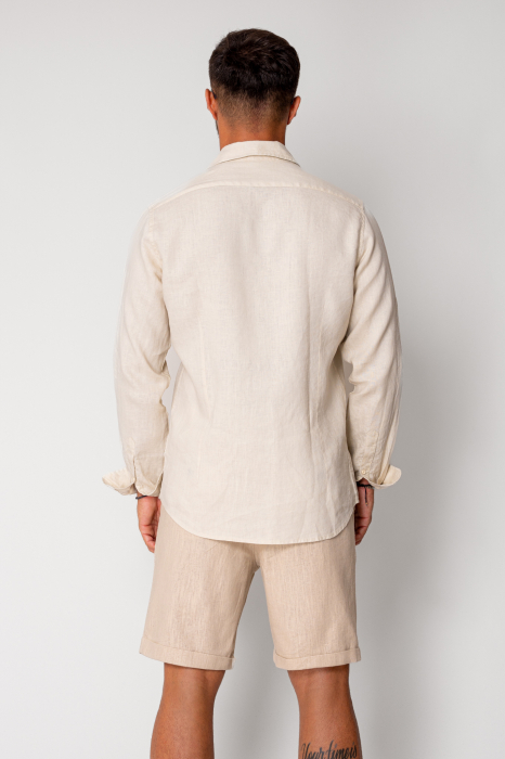 Camasa din 100% In Beige [3]
