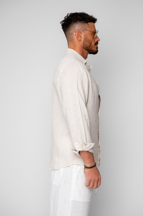 Camasa din 100% In Beige [2]