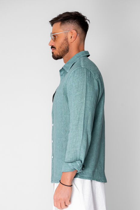 Camasa din 100% In Dark Olive [2]