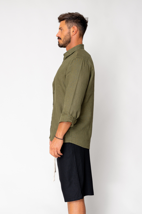 Camasa dIn 100% In Premium Dark Green [2]