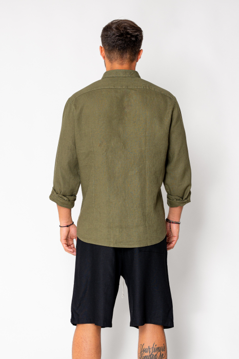 Camasa dIn 100% In Premium Dark Green [3]