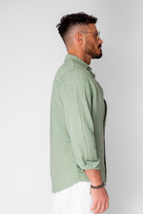 Camasa din 100% In Light Olive [2]