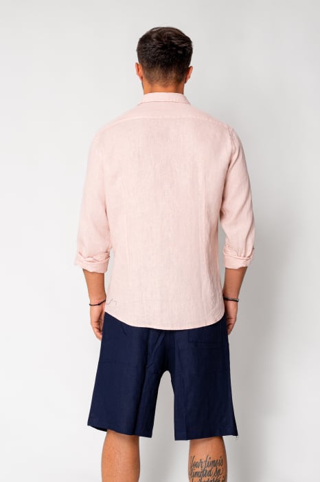 Linen Men shirt Rose Quartz New [3]