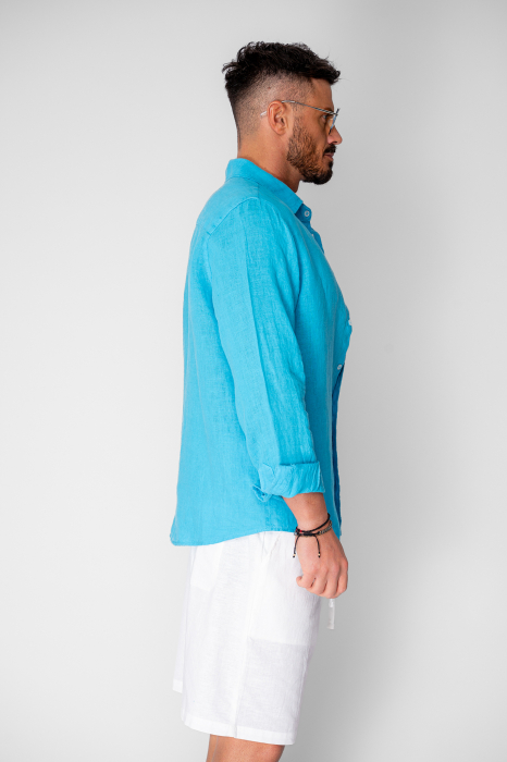 Camasa din 100% In Turquoise [2]
