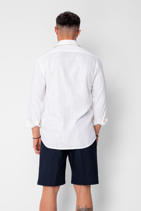 Camasa din In Off White [3]