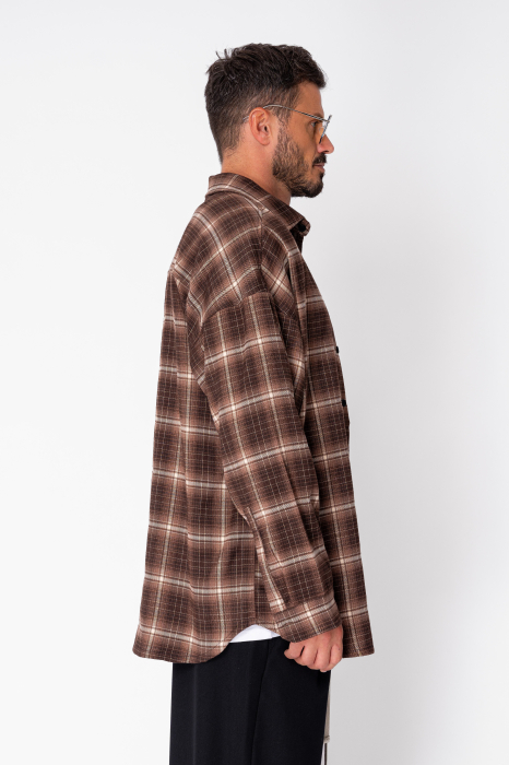 Plaid shirt Brown [2]