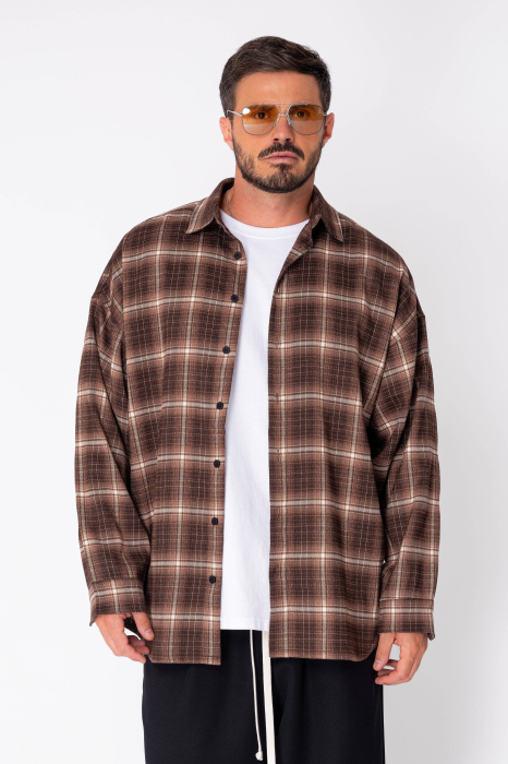 Camasa in carouri Brown