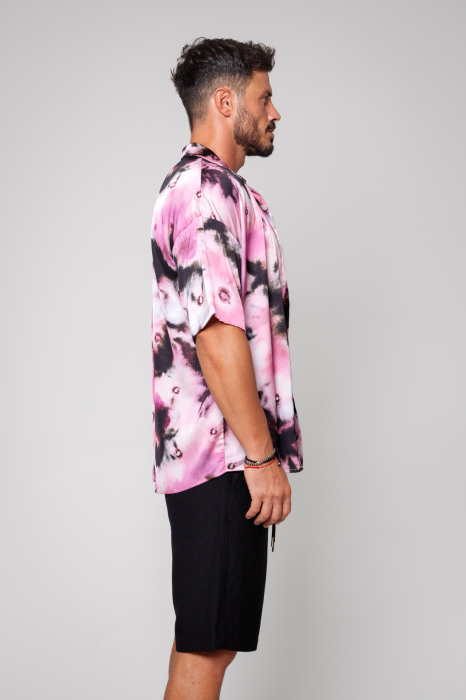 Shirt with short sleeve Black/Pink [2]