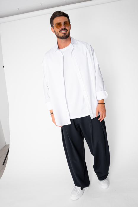 Oversized Cotton Shirt White [2]