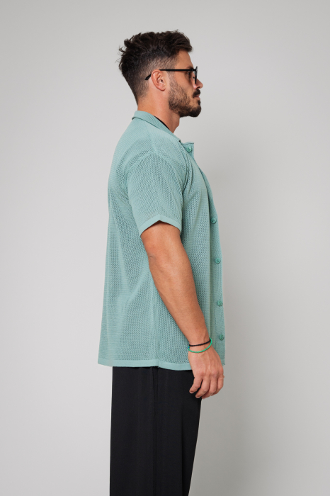Knitted shirt Oversized Olive [2]