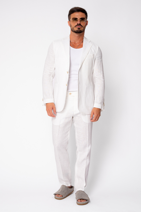 100% IN suit with jacket and long pants White [2]