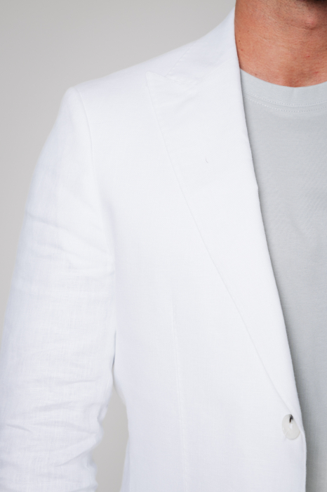 Costum din IN sacou si pantalon lung White [4]