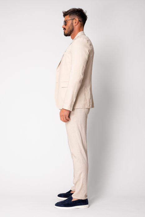 Ralph linen jacket and long pants suit Beige New [3]