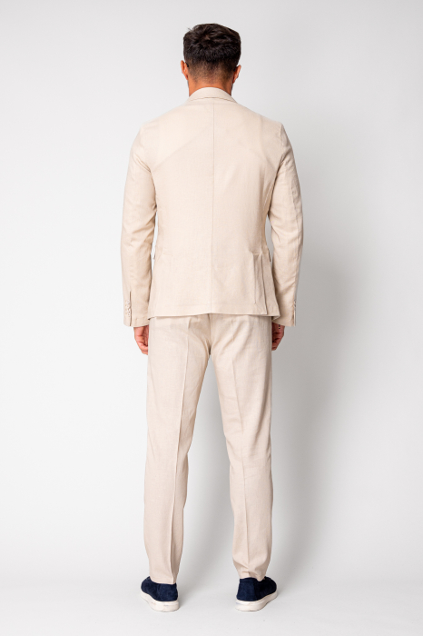 Ralph linen jacket and long pants suit Beige New [4]