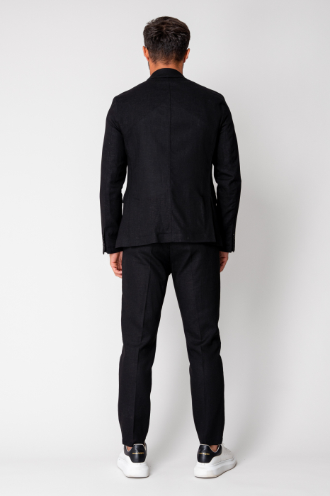 Ralph linen jacket and long pants suit Black New [4]