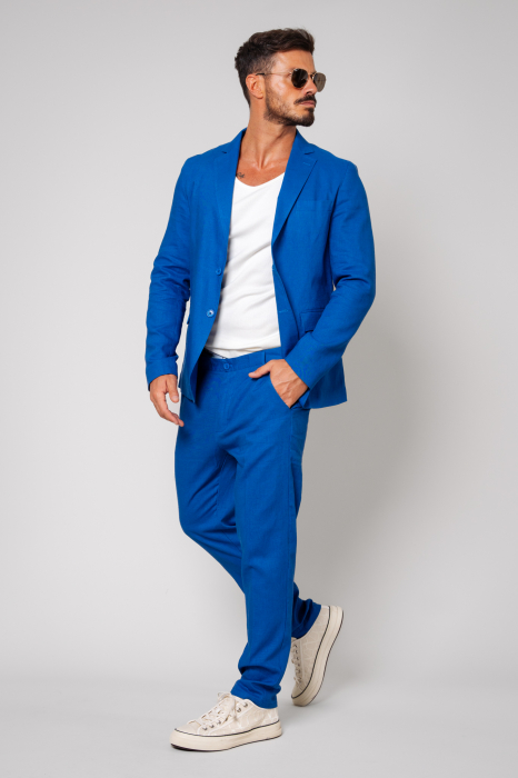 Costum Ralph din IN sacou si pantalon lung Blue Royal [2]