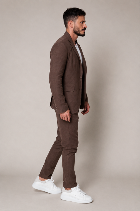 Costum Ralph din IN sacou si pantalon lung Brown [4]