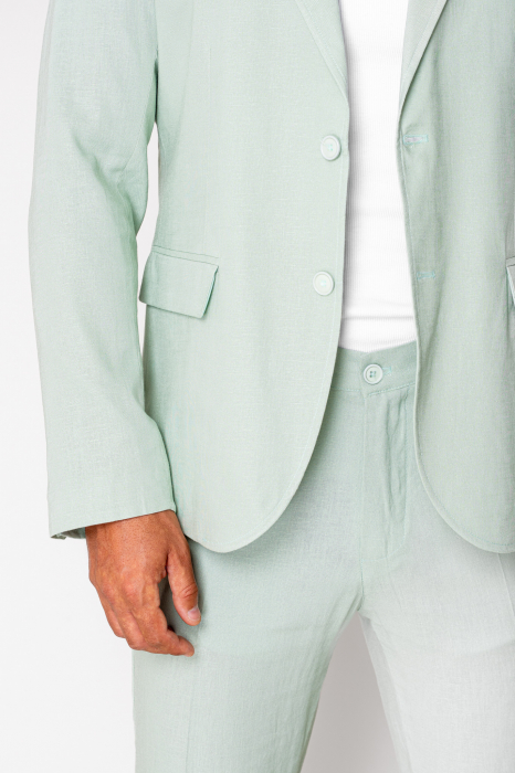 Ralph linen jacket and long pants suit Mint New [5]