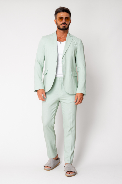 Ralph linen jacket and long pants suit Mint New [2]