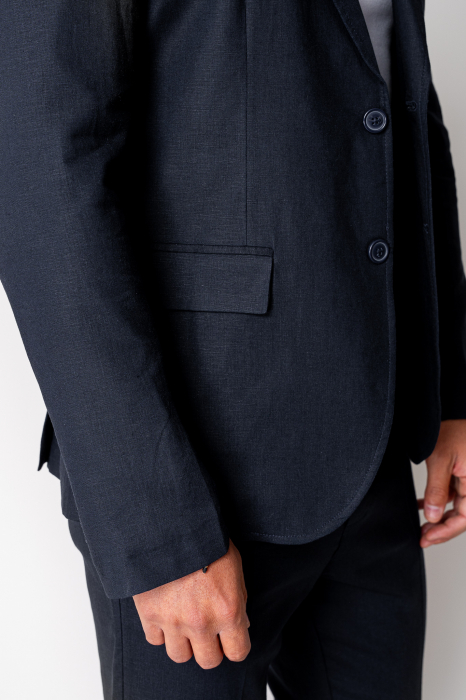 Ralph linen jacket and long pants suit Navy New [6]
