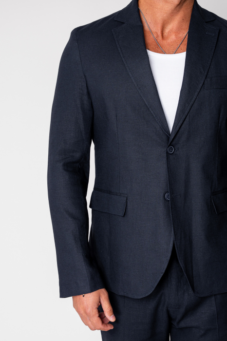 Ralph linen jacket and long pants suit Navy New [5]