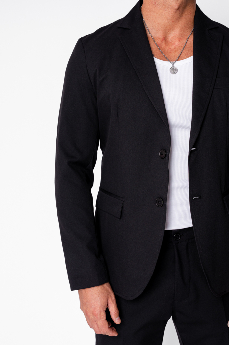 Jacket and long pants suit Black [5]
