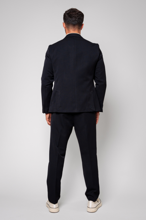 Jacket and long pants suit  Black [3]