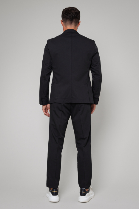 Costum sacou si pantalon lung Black [3]