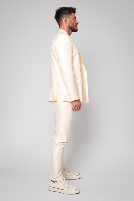 Jacket and long pants suit Cream [3]